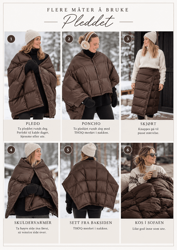 Teppe - Vest - Skjørt Alt i ett. Brun